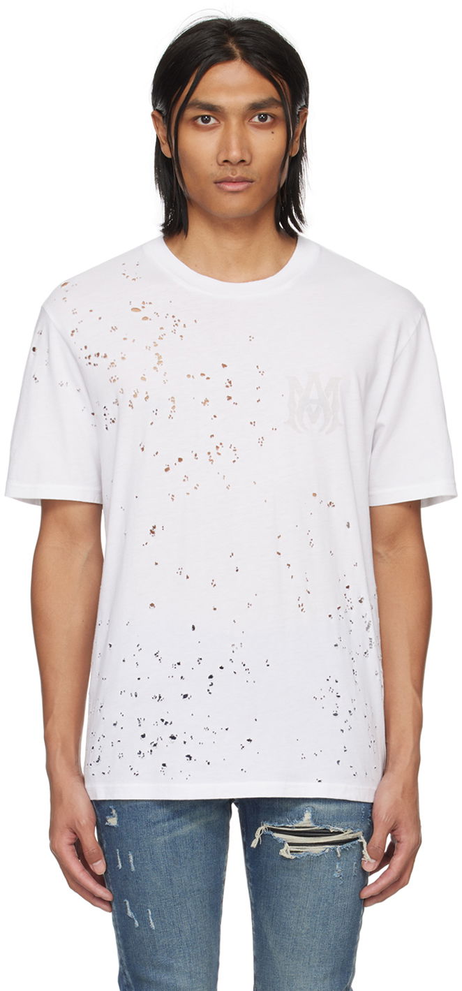 T-shirt AMIRI Shotgun T-Shirt Vit | AMJYTE1002