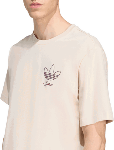 T-shirt adidas Performance Ajax Amsterdam Terrace Icons T-Shirt Beige | JM7353, 3