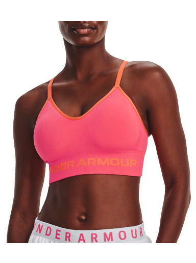 Behå Under Armour Seamless Low Long Rib Bra Orange | 1373870-683