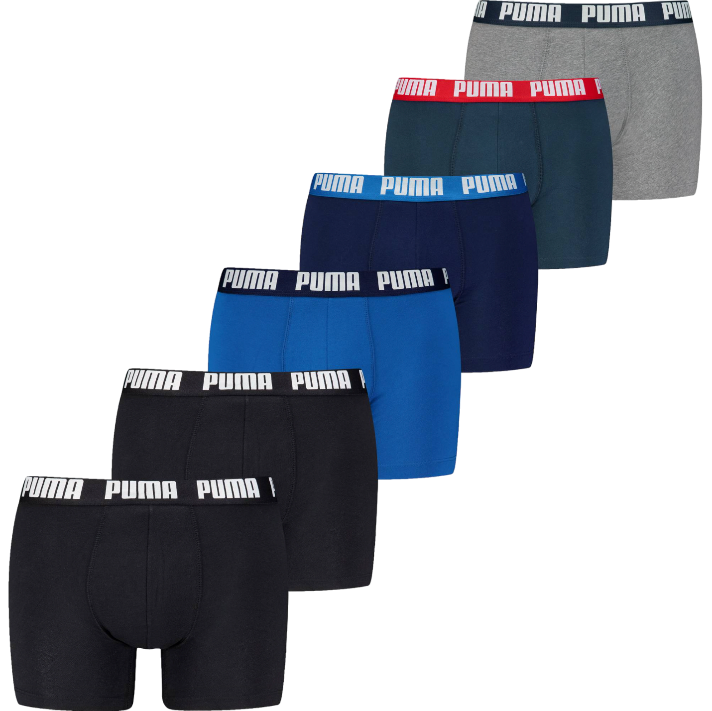 Boxare Puma Everyday Boxer 6 Pack Flerfärgad | 701227792-002, 0