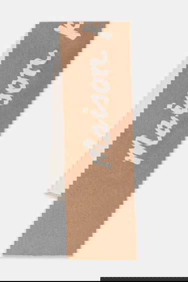 Halsduk MAISON KITSUNÉ Scarf with wool blend Handwriting Beige | PM06202WB0038, 0