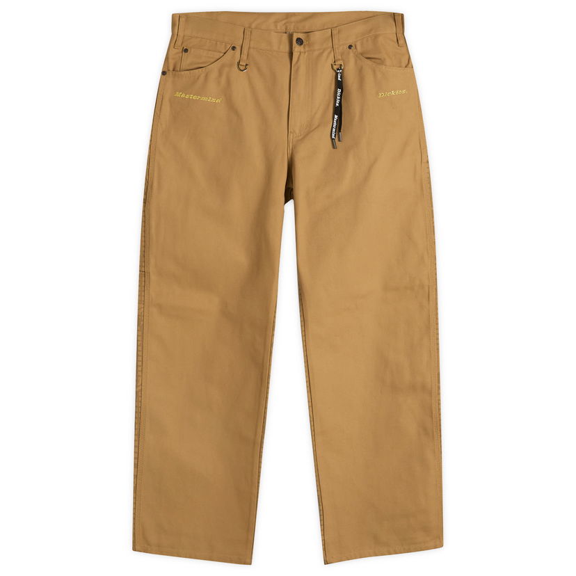 Byxor Mastermind WORLD Mastermind World x Dickies Duck Carpenter Pants, Size Large Brun | MJ25C14-PA100-1