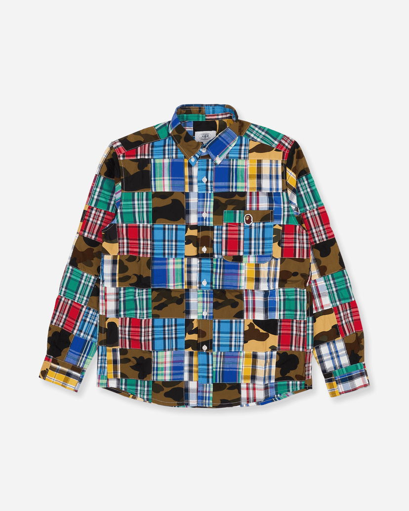 Skjorta BAPE Patchwork Shirt Flerfärgad | 1G30131005 MULTI