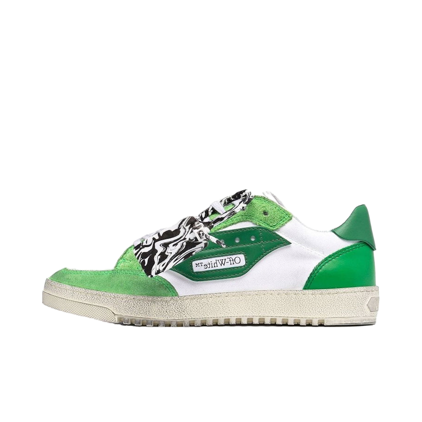 Sneakers och skor Off-White Vulcanized 5.0 Low Top White Green Grön | OMIA227F21FAB0010155