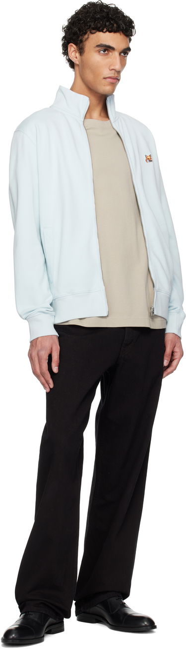 Sweatshirt MAISON KITSUNÉ Maison Kitsuné Fox Head Patch Full-Zip Sweatshirt Blå | OM02134KM0001, 3