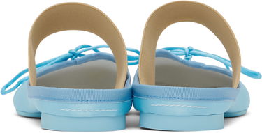 Sneakers och skor Maison Margiela MM6 Maison Margiela Satin Ballerina Mules Blå | S59WX0074 P5560, 1