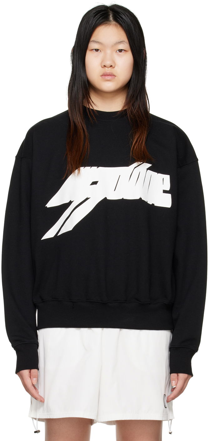 Sweatshirt We11done We11done Cross Sweatshirt Svart | WD-TS3-22-820-U-BK, 0