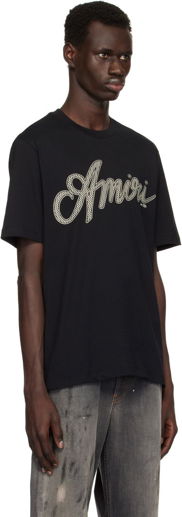 T-shirt AMIRI Amiri Script T-Shirt Vit | AMJYTE1193, 4