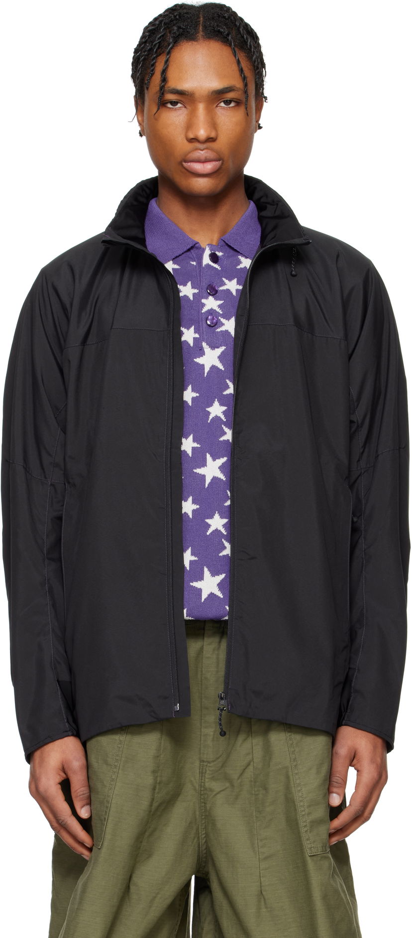 Vindjacka Needles NEEDLES Wind Jacket Svart | QV377