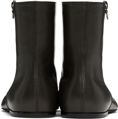 Kläder Dries Van Noten Dries Van Noten Leather Sock Boots Grön | MS251-1318, 1