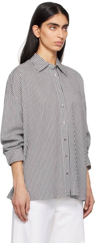 Skjorta AGOLDE AGOLDE Roux Striped Button-Down Shirt Vit | A7354-1790, 1