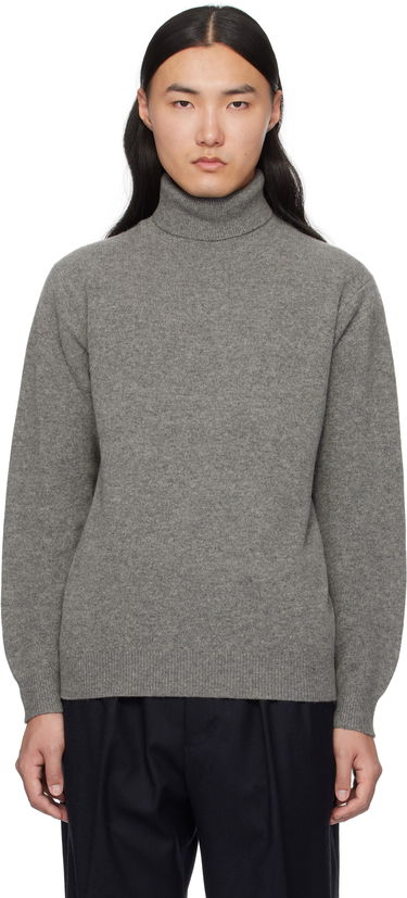 Sweater BEAMS BEAMS PLUS 9G Turtleneck Sweater Grå | 38150147156, 0