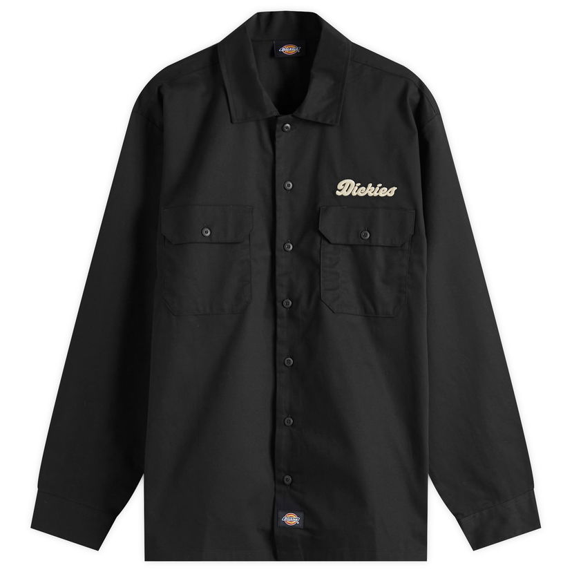 Skjorta Dickies Lewistown Work Shirt, Size Large Svart | DK0A4Z7PBLK1-247