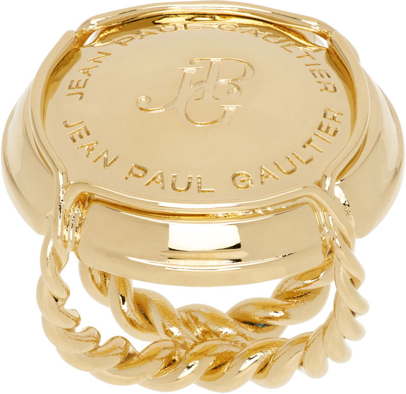 Ringa Jean Paul Gaultier Jean Paul Gaultier 'The Champagne' Gold Ring Gul | 25/03-W-JW004-X053-92