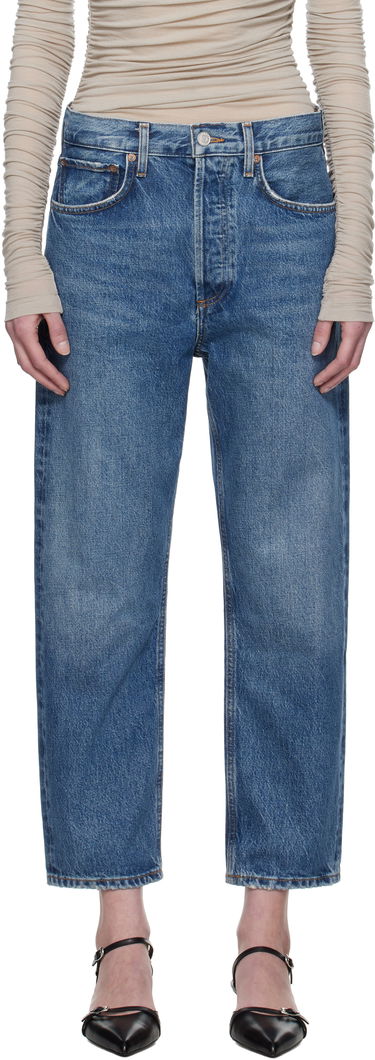 Jeans AGOLDE AGOLDE 90's Crop Mid Rise Straight Jeans Blå | A173-1535, 0