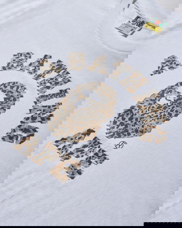 T-shirt BAPE Wild Leopard Pattern College T-Shirt Vit | 1L80110039 WHXBG, 3