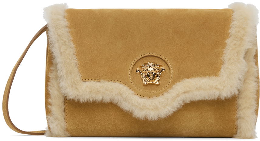 Ryggsäckar och väskor Versace Beige & Off-White 'La Medusa' Crossbody Orange | 1000814_1A08720, 0