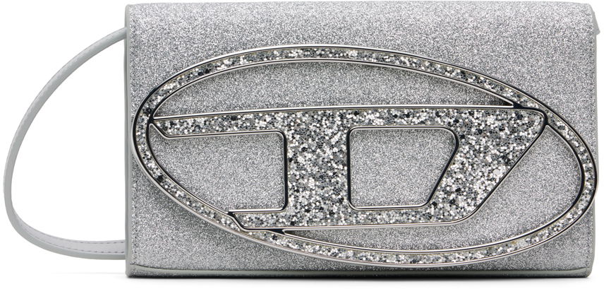Handväska Diesel 1DR Wallet Strap Bag "Silver" Metallisk | X09809 P0787, 0