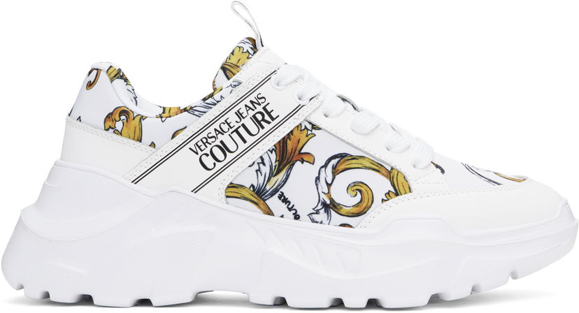 Sneakers och skor Versace Versace Jeans Couture Chain Couture Speedtrack Vit | E78YA3SC2_EZSC54