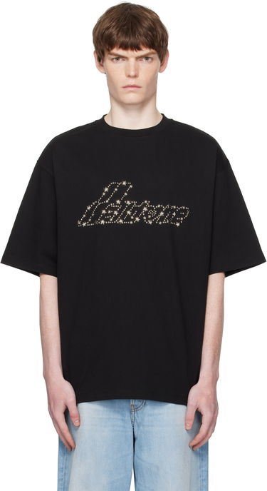 T-shirt We11done WE11DONE Pearly Logo T-Shirt Svart | WD-TT2-25-735-U-BK, 0