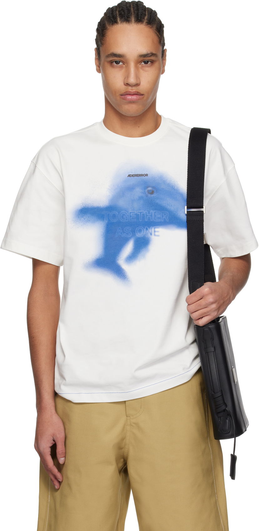 T-shirt ADER ERROR ADER error Together As One Graphic T-Shirt Vit | BO01SSTS0105OW