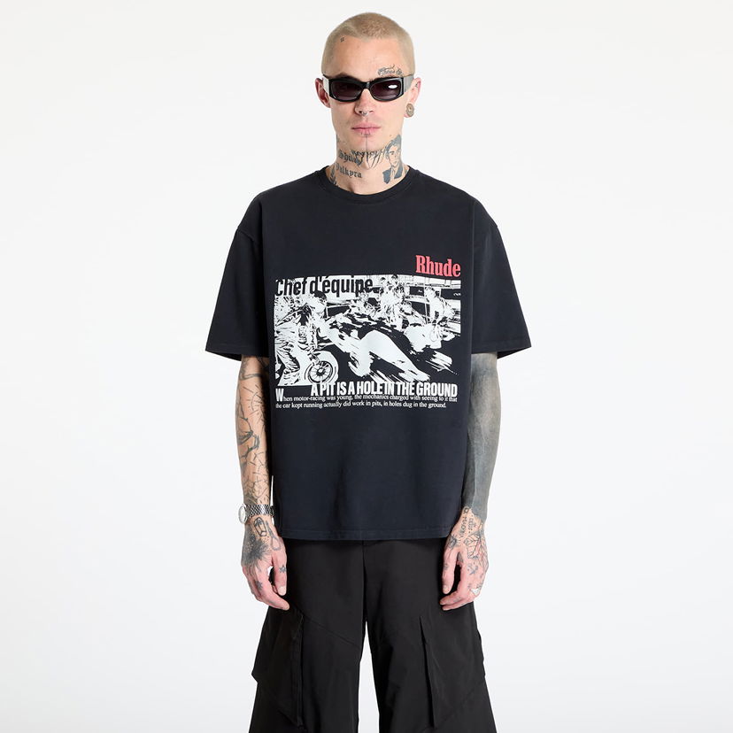 T-shirt Rhude Rhude Champions Du Monde Graphic T-Shirt Svart | RHSS25TT140122306