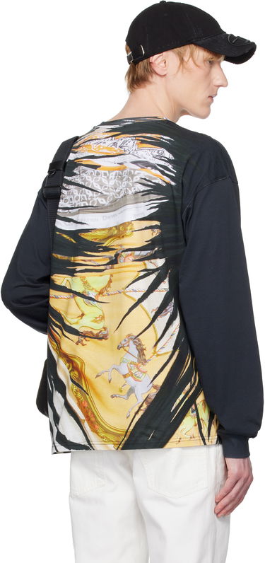 T-shirt Diesel Diesel Carousel Graphic Long Sleeve T-Shirt Svart | A19652-0PJBL-9XXA, 2