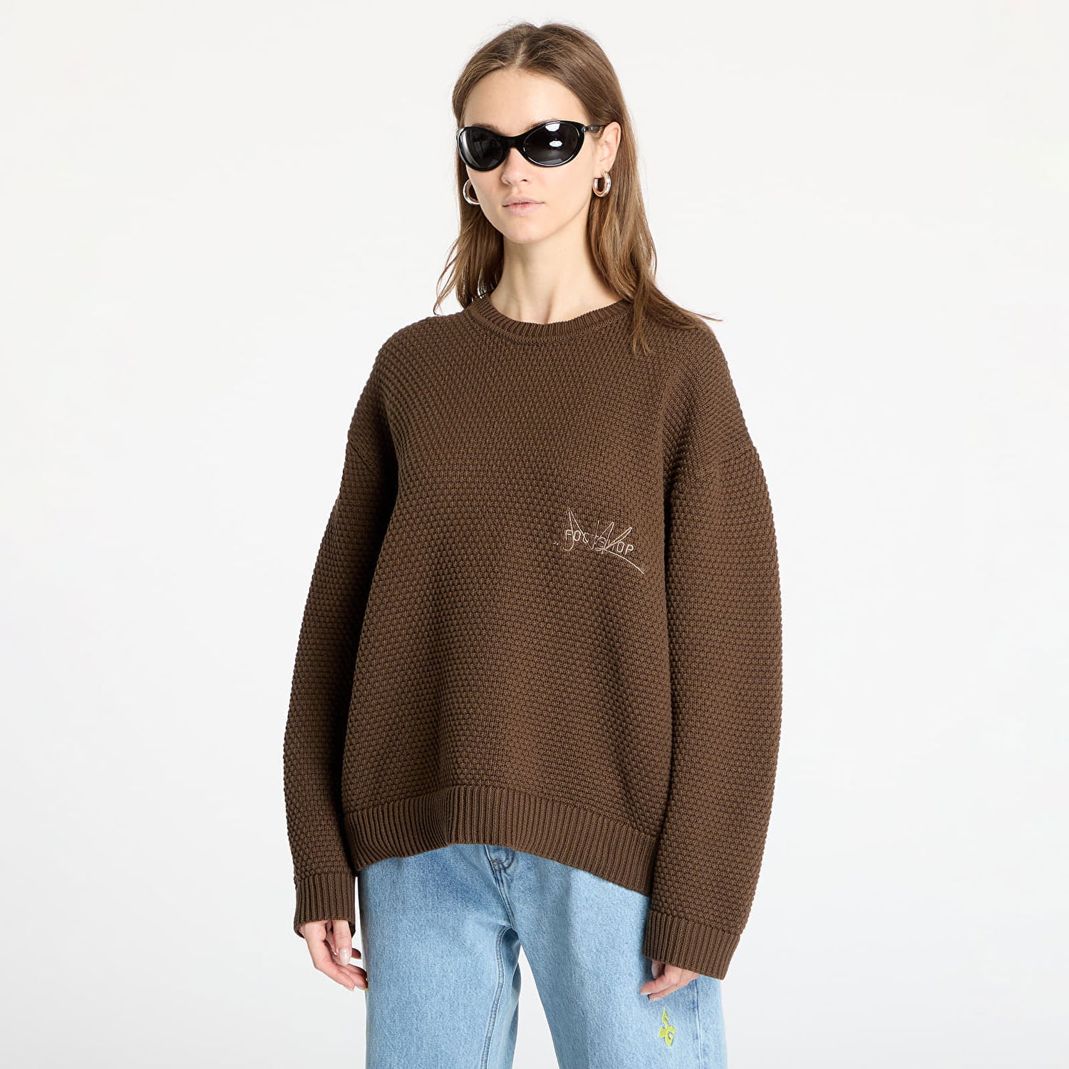 Sweater Footshop FTSHP Everyday Brown Knit Sweater Brun | FTSHP_451, 0