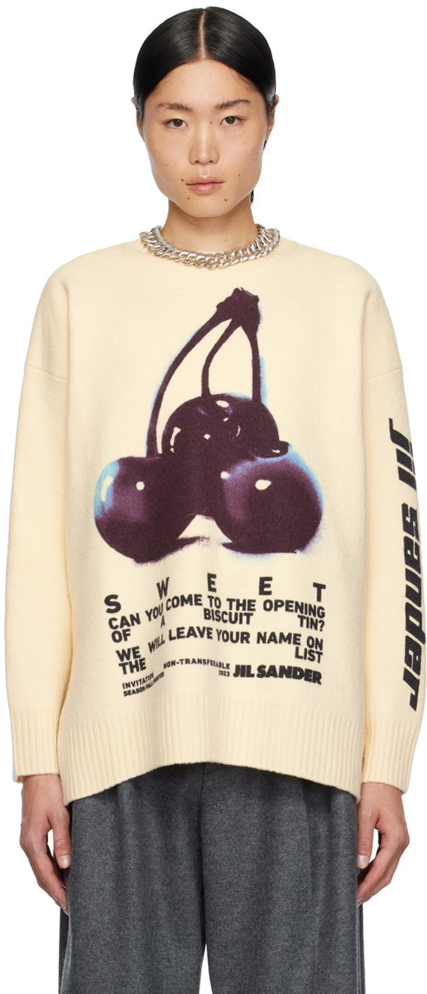 Sweater Jil Sander Printed Sweater Beige | J21GP0137 J14661, 0