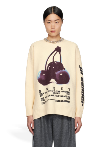 Sweater Jil Sander Printed Sweater Beige | J21GP0137 J14661