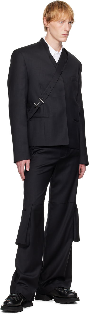 Jacka HELIOT EMIL HELIOT EMIL Aegis Wrap Blazer Svart | SS25_M_04_045_BLK01_CO, 3