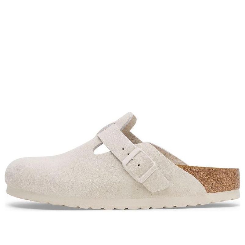 Sneakers och skor Birkenstock Boston Soft Footbed Suede Sandals Vit | 1027667