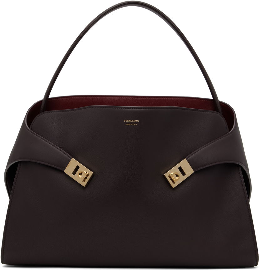 Handväska FERRAGAMO Ferragamo Hug Soft L Shoulder Bag Purpur | 780519