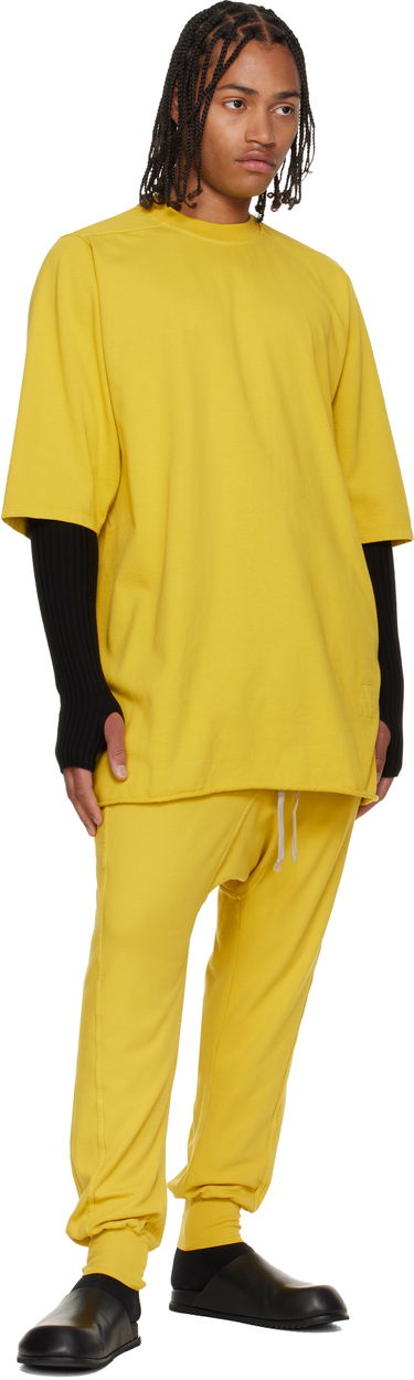 Träningsbyxor Rick Owens DRKSHDW Concordians Drawstring Sweatpants Gul | DU02E7395 JDB, 3