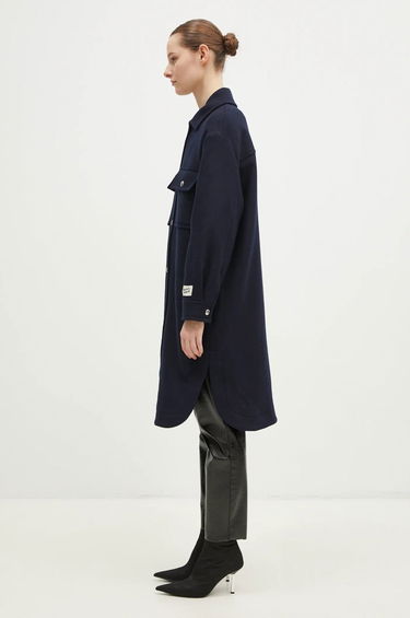 Jacka MAISON KITSUNÉ Maison Kitsune Workwear Wool Shirt Jacket Blå | NW02211WM0026, 1