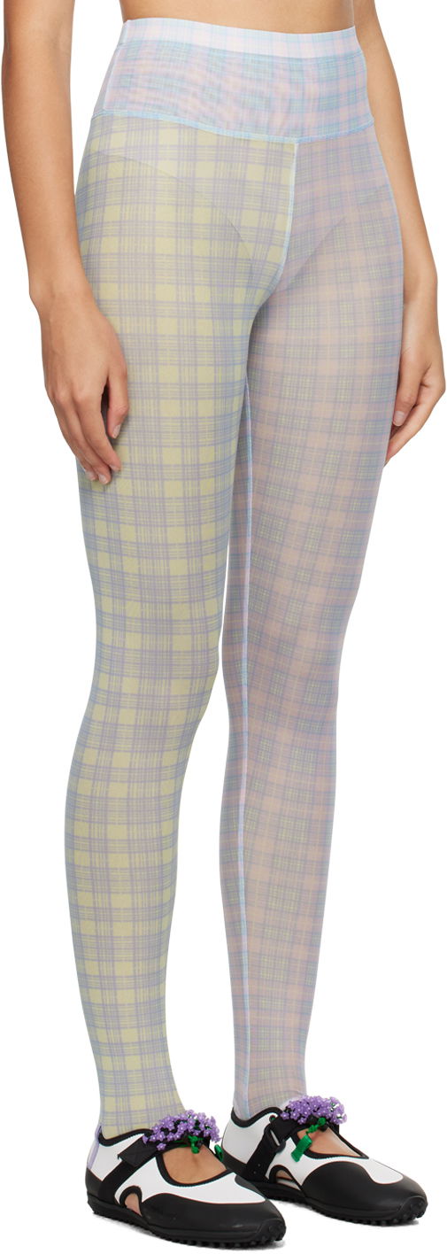 Strumpor Chopova Lowena Plaid Leggings Flerfärgad | 4094, 1