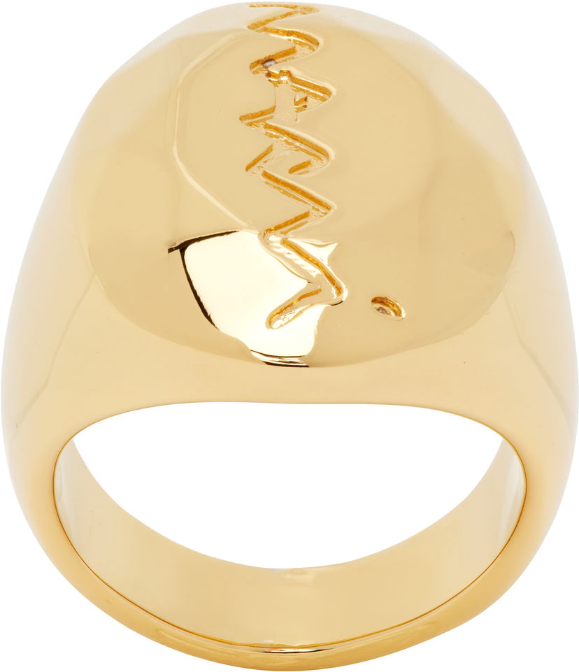 Ringa Marni Marni Signet Ring Metallisk | ANZB0003A0 M2000