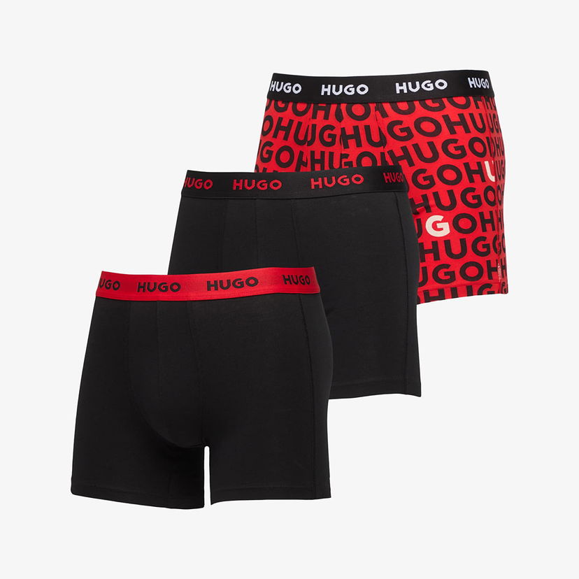 Boxare BOSS HUGO BOSS Men's 3-Pack Boxer Briefs Röd | 50532559-982