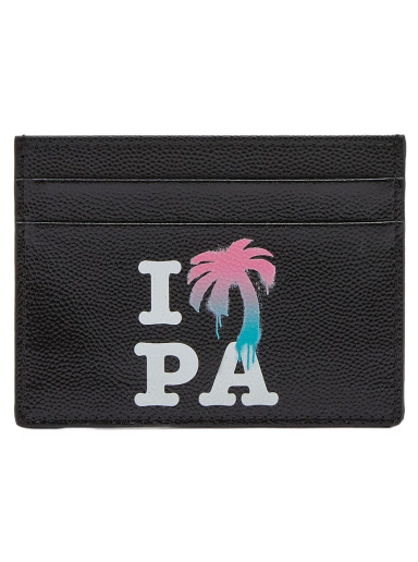 Plånbok Palm Angels I Love PA Card Holder Multi Svart | PMND008S23LEA0011084
