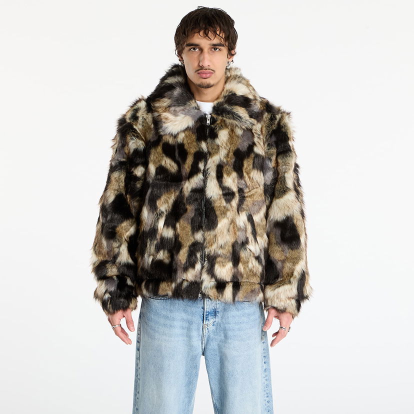 Jacka Patta Patta Faux Fur Patchwork Jacket Flerfärgad | POC-AW25-2700-348-0023-084
