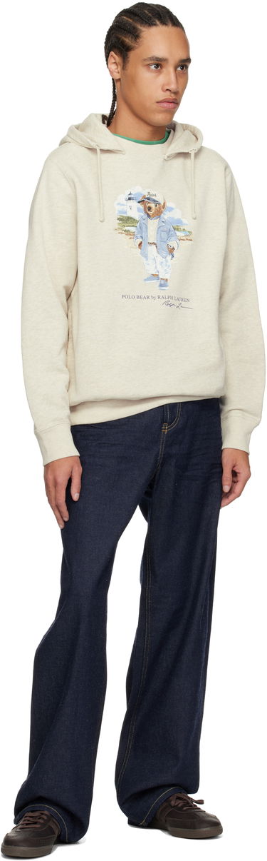 Sweatshirt Polo by Ralph Lauren Ralph Lauren Polo Bear Slub Fleece Hoodie Beige | 710966739001, 3