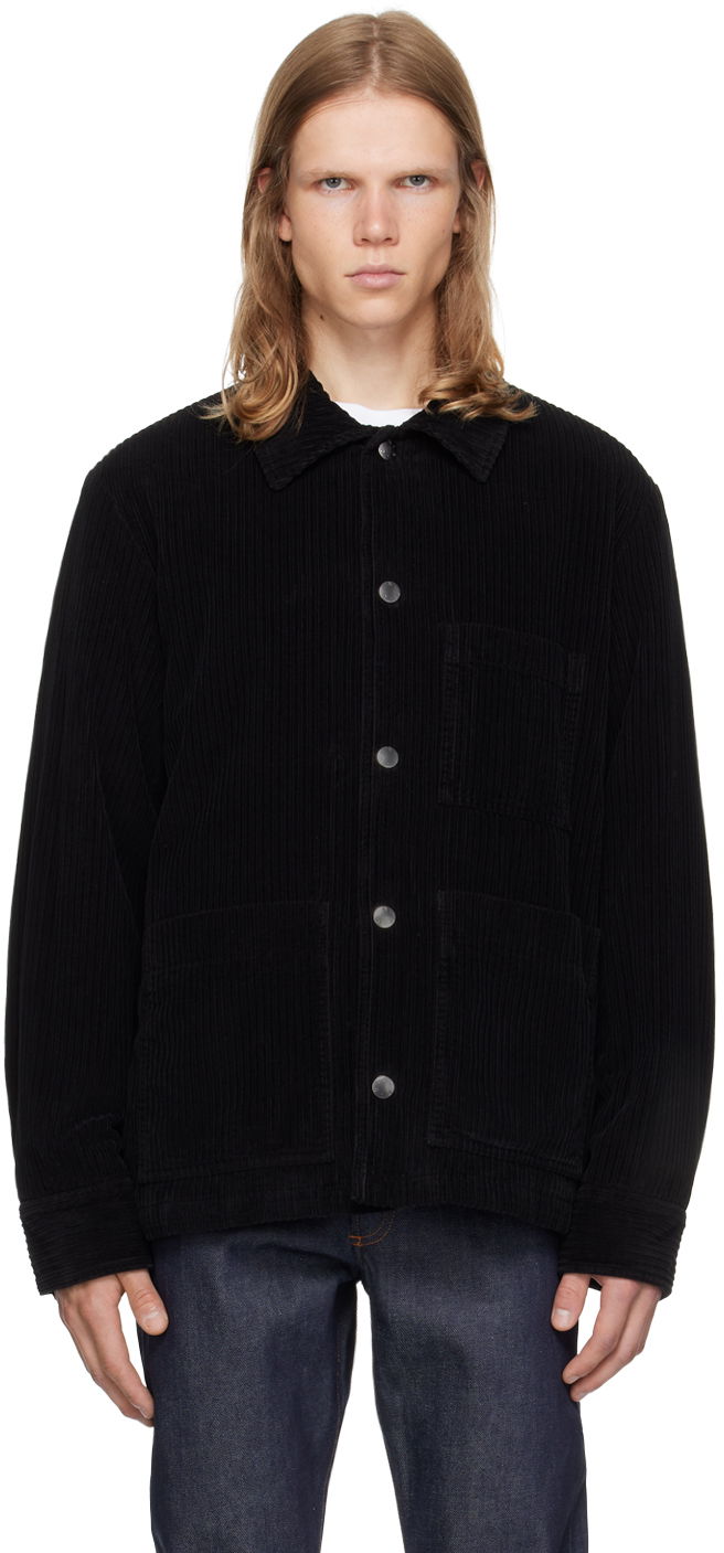 Jacka A.P.C. Black Emile Jacket Svart | COEZQ-H02713