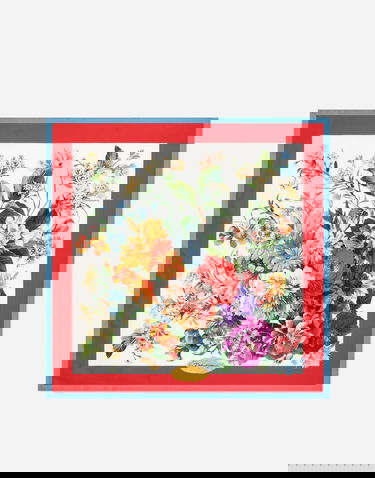 Halsduk Dolce & Gabbana Dolce & Gabbana 70x70 Silk Twill Floral Print Foulard Flerfärgad | FN092RGDC7BHS5PC, 2