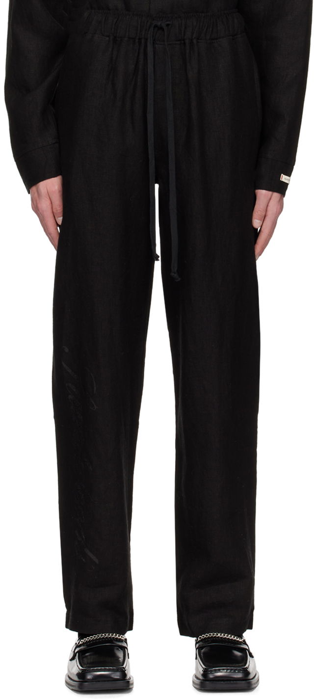 Byxor Saintwoods Saintwoods Relaxed Trousers Svart | SW01614