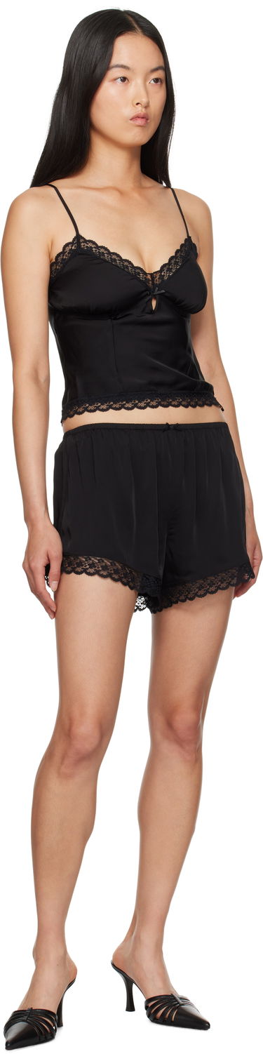Shorts GUIZIO Guizio Ivy Lace Trim Shorts Svart | F24201W022, 3