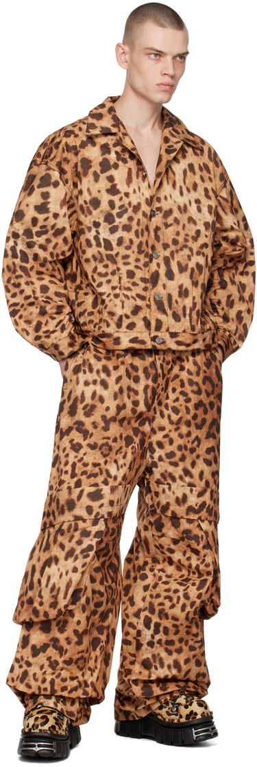 Jacka We11done We11done Allover Print Jacket Brun | WD-JK1-23-245-U-BR, 3