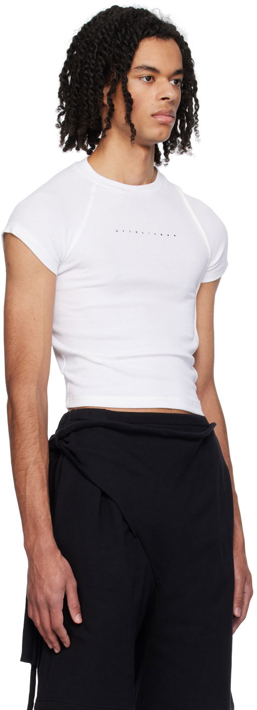 T-shirt Ottolinger Ottolinger Deconstructed T-Shirt Vit | 407204, 1