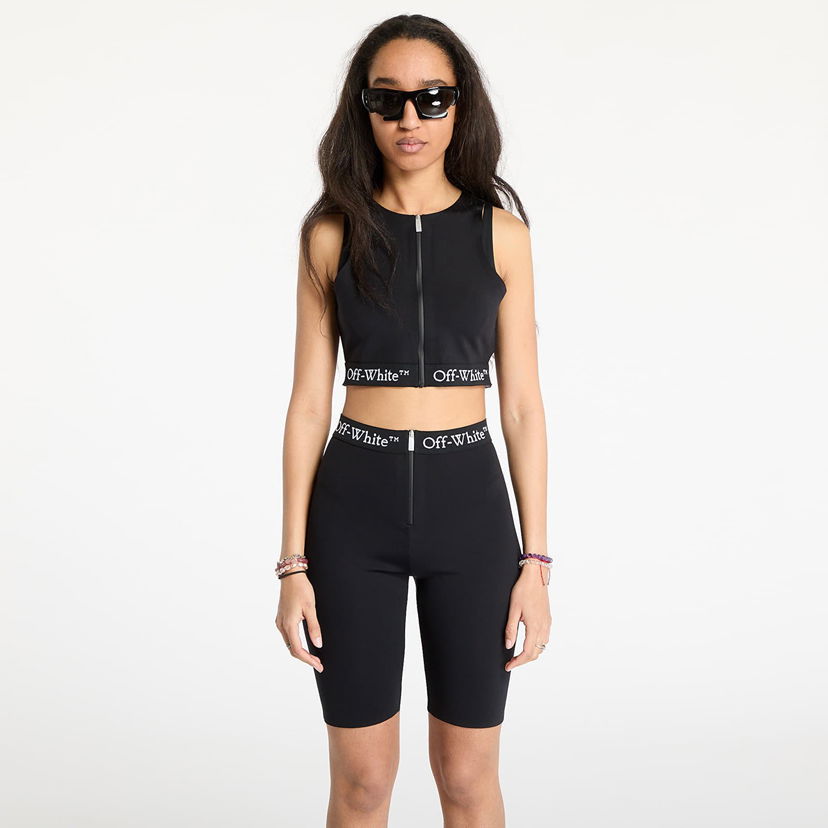 Träningsoverall Off-White Off-White Logoband Zipped Rowing Top Svart | OWVO056S25JER0011000