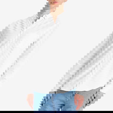 Skjorta Portuguese Flannel Portuguese Flannel Belavista Button Down Oxford Shirt, Large Vit | SS25-014-WHT, 2