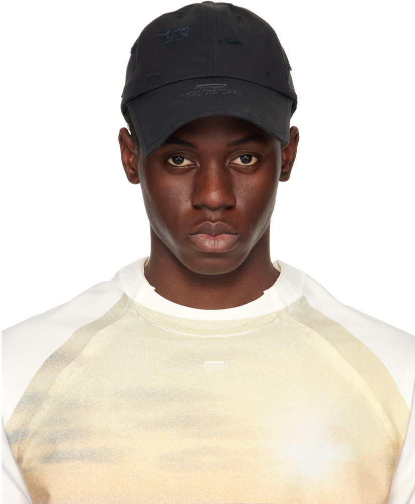 Keps ADER ERROR Sore Distressed Baseball Cap Svart | BN01SSHW0201BK